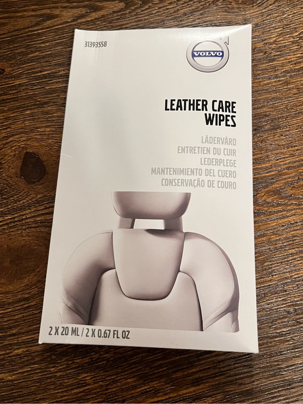 Volvo Leather Care Wipes Original
